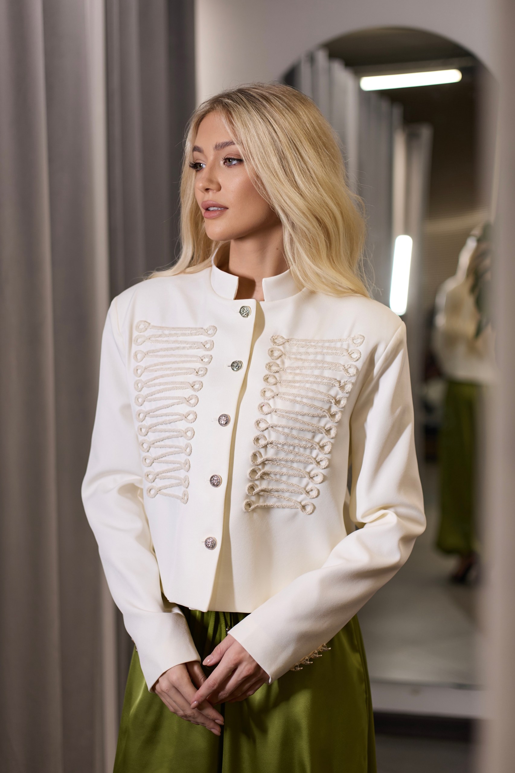 Брюки алладины зеленые