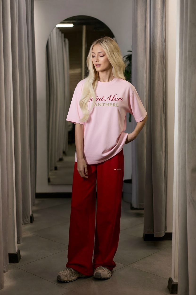 Футболка розовая с принтом тигр